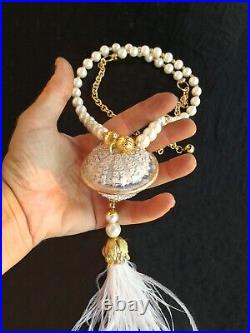 Jewelry necklace original pendant luxury elegant jewel jellyfish ostrich feather