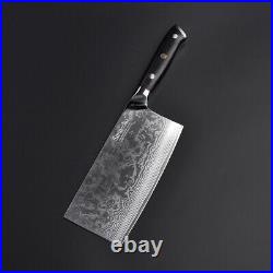 Kitchen Knife Set Japanese VG 10 Damascus Steel Sharp Chef Meat Slicing Cutlery
