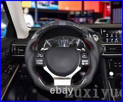 LED New Carbon Fiber Sport Steering Wheel For Lexus RC350 RC300 RCF RX 2015+