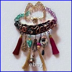 Luxury jewelry necklace vintage style pendant woman fringe pendant glamour snake