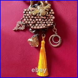Luxury necklace jewel fashion design pendant talisman bee oujia board bead magic