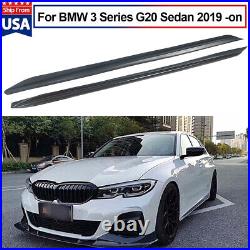 M Performance Style Side Skirts Carbon Fiber Look For BMW 3 Series G20 2019-2022