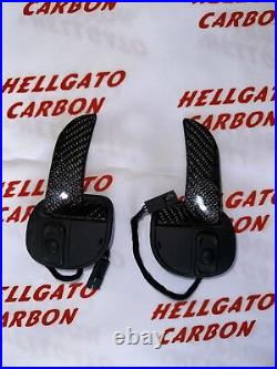 NEW! Dodge challenger Charger carbon fiber Extended Paddle Shifters w red -/+