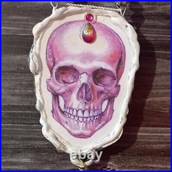 Necklace talisman jewelry pendant amulet wicca spell magic beads skull witch bib