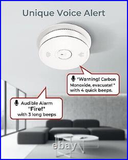 New Arrival Siterwell Wifi Photoelectric Smoke & Carbon Monoxide Detector 2pack
