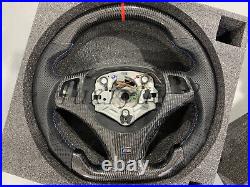 New Carbon Steering Wheel Button Cover For BMW E90 E92 E91 E87 05-13 Replacement