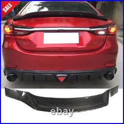 New For Mazda 6 Atenza Sedan 2014-2019CARBON FIBER Rear Trunk Lip Spoiler Wing