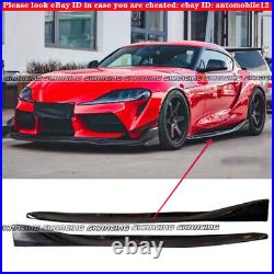 New Style Carbon Fiber Side Skirts Fit 2019 2020 2021 Toyota Supra Gr A90 A91