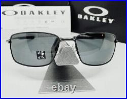 OAKLEY carbon/grey POLARIZED SQUARE WIRE OO4075-04 sunglasses NEW IN BOX