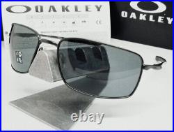 OAKLEY carbon/grey POLARIZED SQUARE WIRE OO4075-04 sunglasses NEW IN BOX