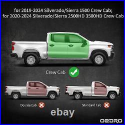 OEDRO 6 Running Boards for 2019-2024 Silverado/Sierra 1500 Crew Cab Side Step