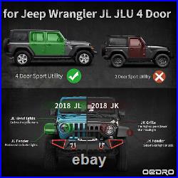 OEDRO Armor Running Boards for 18-24 Jeep Wrangler JL 4 Door Nerf Bar Side Steps