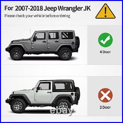 OEDRO Running Boards for 2007-2018 Jeep Wrangler JK 4 Door Side Steps Nerf Bars