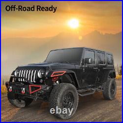 OEDRO Running Boards for 2007-2018 Jeep Wrangler JK 4 Door Side Steps Nerf Bars