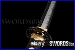 Orange Rattan Saya Hand Polished T10 Carbon Steel Japanese Samurai Katana Sword