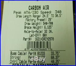 PSE Carbon Air RH Compound Bow, 24.5-30.5, 60-70 lbs, Brand New