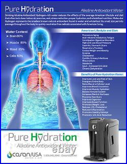 PURE HYDRATION WATER IONIZER, Alkaline Water, Hydrogen-Rich, Ultra Filtration