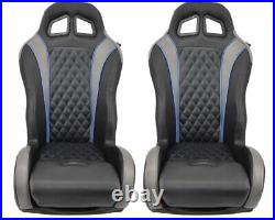 Pair of Blue Carbon Edition Daytona Seats-2016+ Polaris General