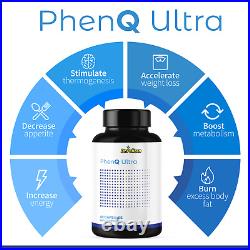 PhenQ Ultra- Diet/Weight Loss/Fat Burner/Metabolism- 12 Bottles- 720 Capsules