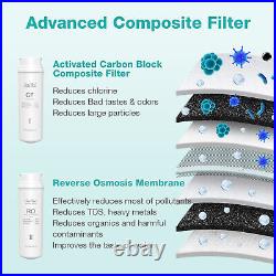 Q3-600GPD Reverse Osmosis Tankless RO Water Filter System Purifier Extra Filters