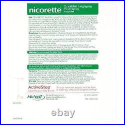 Quickmist duo NICORETTE, 2 x 150 sprays-FREE SHIP FROM USA (PACK OF 6)