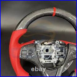 REAL CARBON FIBER Steering Wheel FOR Acura TLX BLACK LEATHER 2015 2020 YEARS