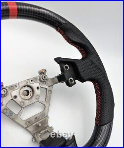 REVESOL Hydro-Dip Carbon Fiber Black Steering Wheel for 2003-2007 INFINITI G35