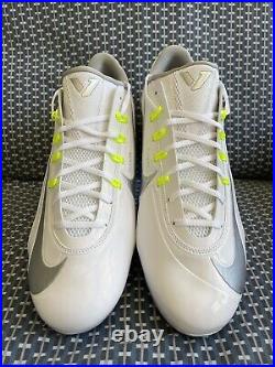 Rare Nike Vapor Carbon Elite 2.0 TD Football White Bolt Cleat 631425-101 sz 13.5