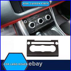 Real Carbon Fiber Car Center Console CD Panel Trim For Range Rover Sport 2014-17