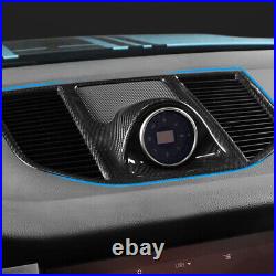 Real Carbon Fiber Car Instrument Air Outlet Cover Trim For 18-22 Porsche Cayenne