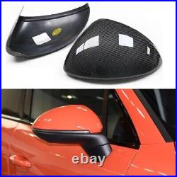 Real Carbon Fiber Car Side Mirror Cover Cap Add On For Porsche Cayenne 2018-2022