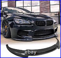 Real Carbon Fiber Front Bumper Lip Splitter For 12-18 BMW 6-Series F06 M6 1PC