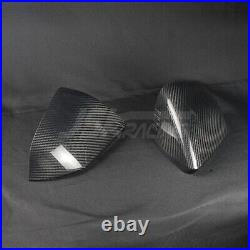 Real Carbon Fiber Mirror Cover Cap For Ford Mustang 2013-2022