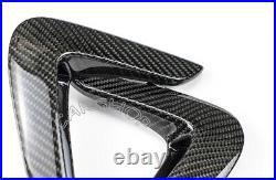 Real Carbon Fiber Side Fender Vent Trim For BMW F32 F33 F36 440i 4 Series 14-20
