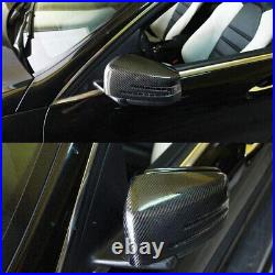 Real Carbon Fiber Side Mirror Cover Cap Replace For Benz AMG W204 W221 W212 W117