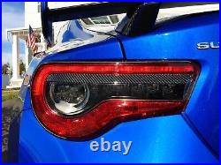 Real Carbon Fiber rear tail light trim kit Fit Subaru BRZ Toyota 86
