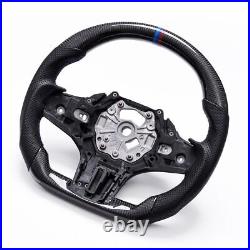 Real carbon fiber Flat Customized Sport Steering Wheel G20 M3 3-Series WithHeated