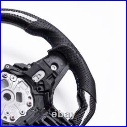 Real carbon fiber Flat Customized Sport Steering Wheel G20 M3 3-Series WithHeated
