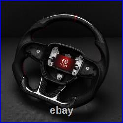 Real carbon fiber Steering Wheel for 2015-24 Charger Challenger Durango Withheated