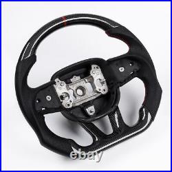 Real carbon fiber Steering Wheel for 2015-24 Charger Challenger Durango Withheated