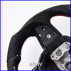 Real carbon fiber Steering Wheel for 2015-24 Charger Challenger Durango Withheated