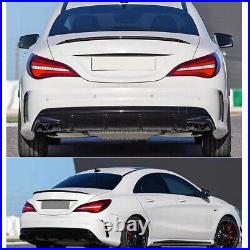 Rear Bumper Diffuser Exhaust Tailpipes For Benz W117 CLA200 CLA250 2012-2018