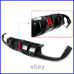 Rear Diffuser With Exhaust Pipes For Mercedes C205 A205 C43 C63 15-18 Carbon Look