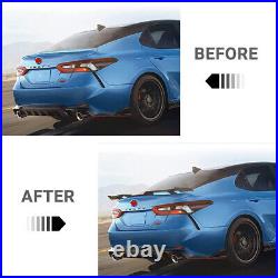 Rear Spoiler Wing Lip ABS Carbon Fiber Style Fits For 18-22 8th Toyota Camry TRD