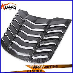 Rear Window Louvers for Ford Mustang 2015-2021 Carbon Fiber in GT Lambo Style