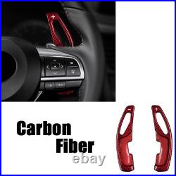 Red Carbon Fiber Steering Wheel Shifter Paddle For Lexus RX ES GS RX250 GS250