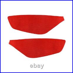Red Carbon Front Door Panel Cover Sticker Decal Trim For 2012-2015 Chevy Camaro