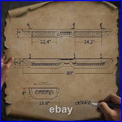 Running Boards 2015-2024 Ford F-150 F-250 Super Crew Cab 6 Nerf Bars Side Steps