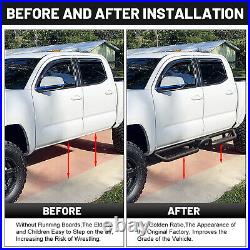 Running Boards for 15-23 Ford F150 Super Crew Cab Side Steps BLK Nerf Bars BXQ