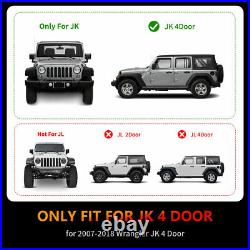 Running Boards for 2007- 2018 Jeep Wrangler JK Unlimited 4 Door Steel Side Steps